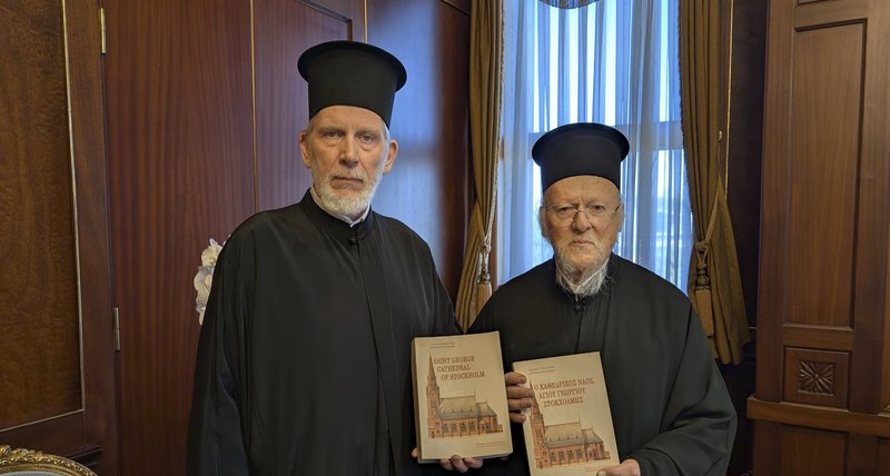Metropolitan Cleopas of Sweden’s New Book Presented to the Ecumenical Patriarch