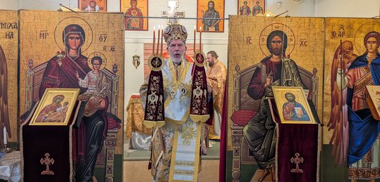 Hierarchical Divine Liturgy at the Celebrating Parish of Sts. Demetrios & Nestor, Örebro, Sweden